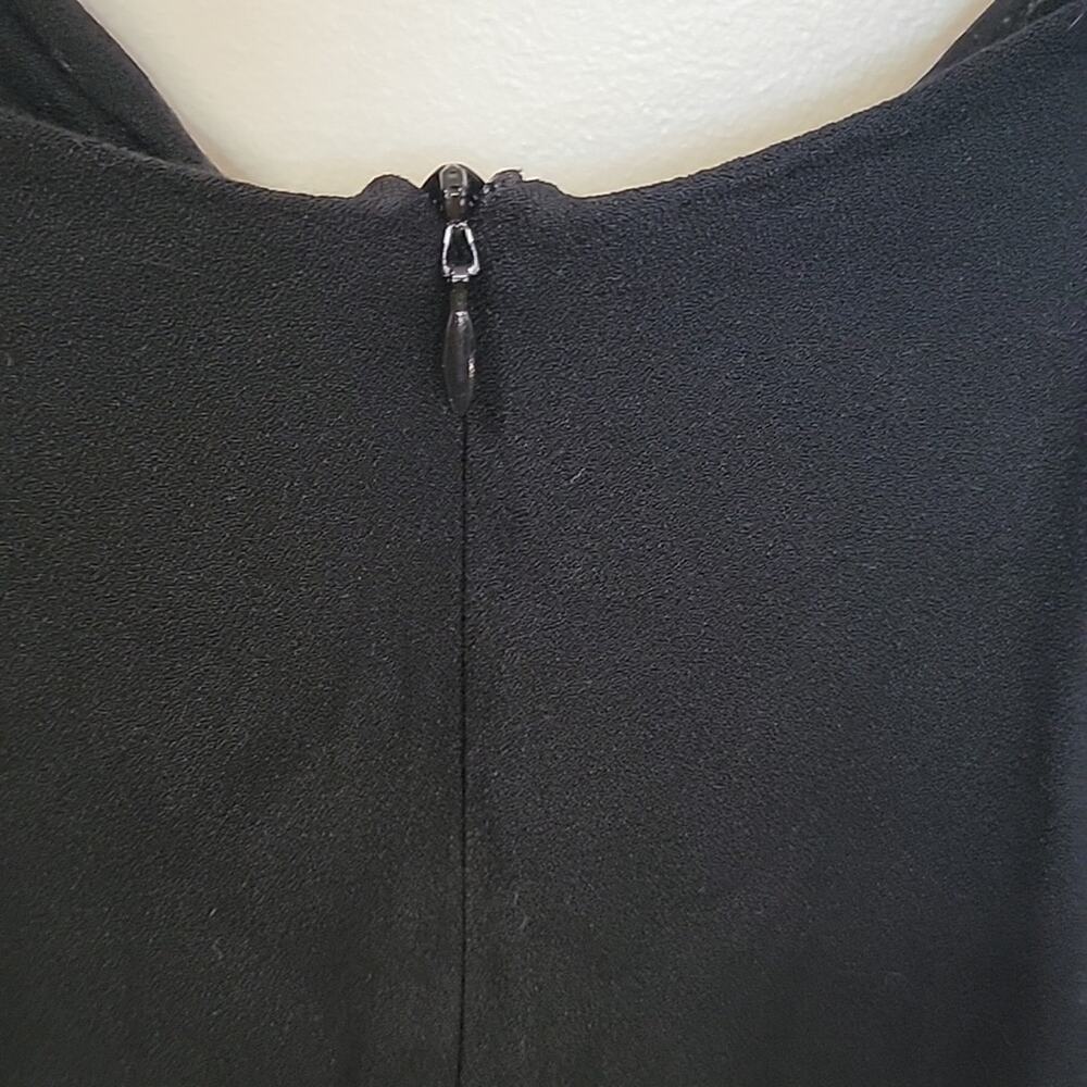 Reformation Kimmy Little Black Dress Front Knot and Buttons Sz 4 - Picture 7 of 9